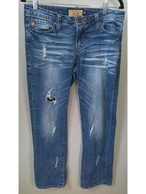 Dear John American Standard Distressed Blue Denim Jeans Size
